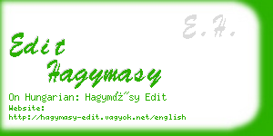 edit hagymasy business card